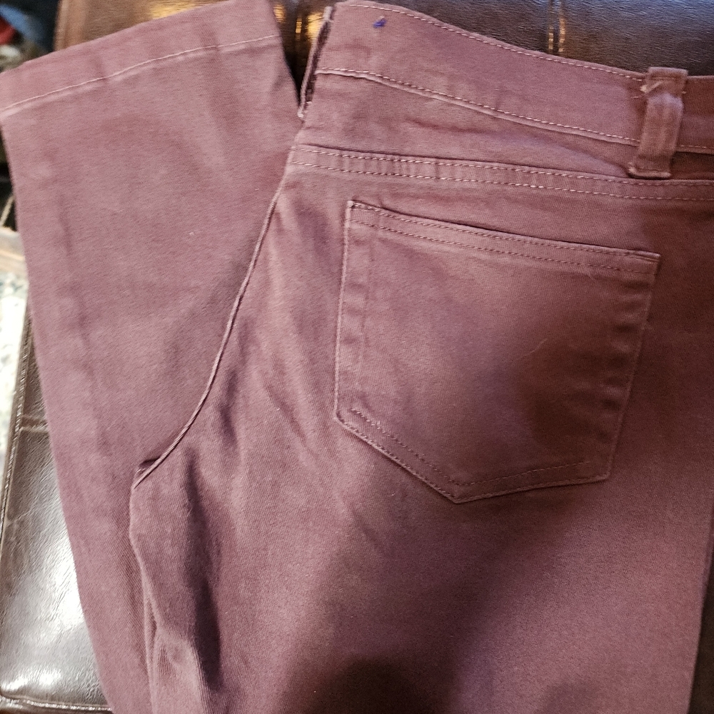 Miley Cyrus Max Azria Junior's Size 11 Slim Straight Low Rise Brown Jeans Pants